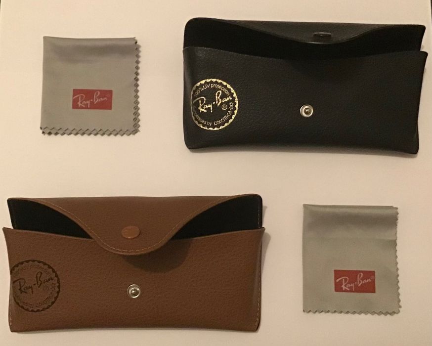 Caixas para óculos Burberry e Ray Ban