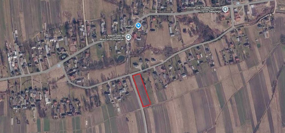 Cewków - Działka 51,9 ara, gmina Stary Dzików