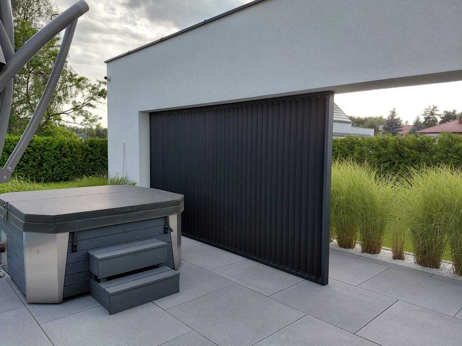Ruchome deseczki system aluminiowy shuttersy zabudowa tarasu każdy RAL
