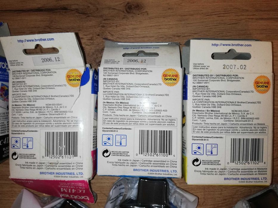 Tusze Brother do drukarek - 2006/2007 rok