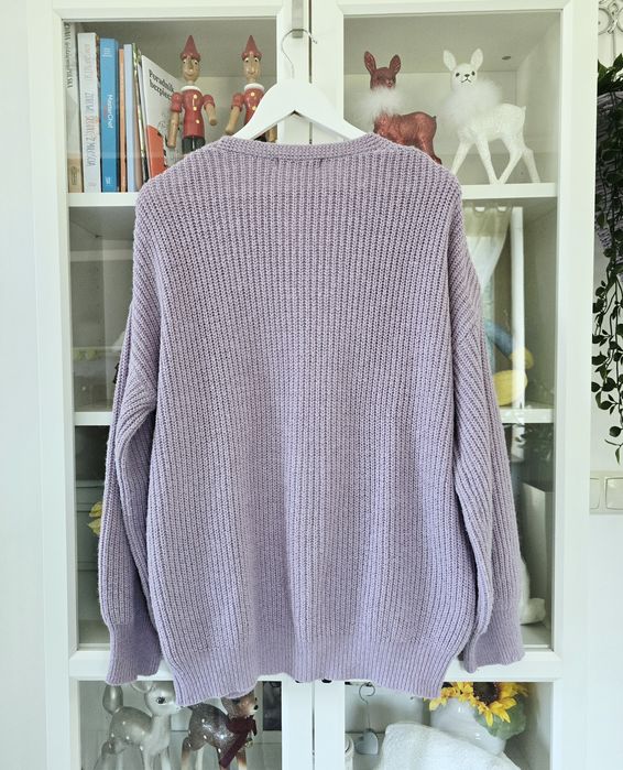 Shein lekki liliowy kardigan wiosenny 38