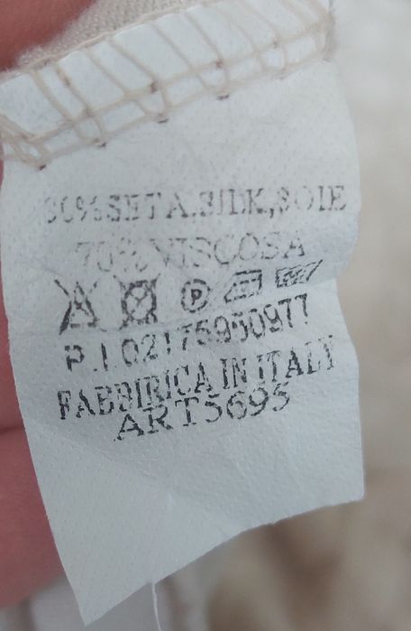 Włoska bluzka jedwab I wiskoza