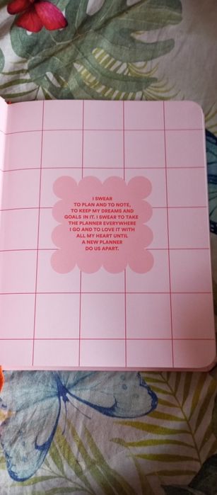 Планер рожевий на 12 місяців новий