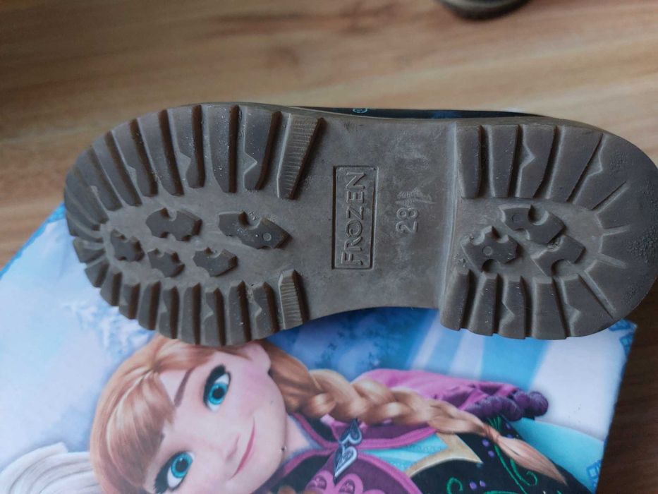 Kozaki zimowe dziewczęce Frozen Elsa, rozmiar 28