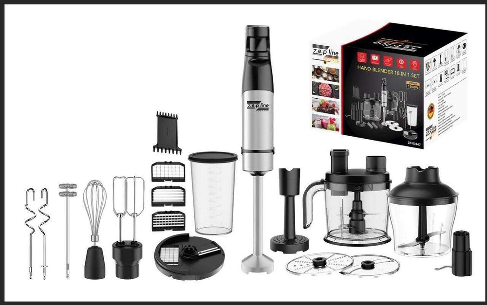 Ручний блендер Zepline ZP-00347 18в1 1500 Вт