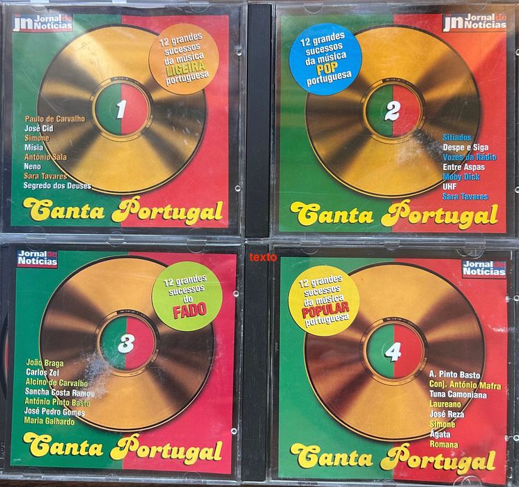 Coleção 10 CDs, novos Canta Portugal, por 5€