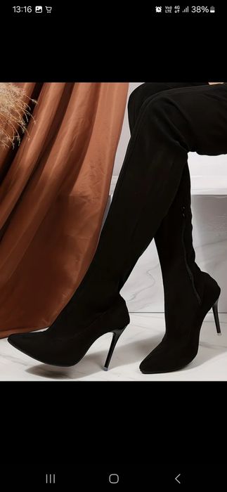 Ботфорди замшеві