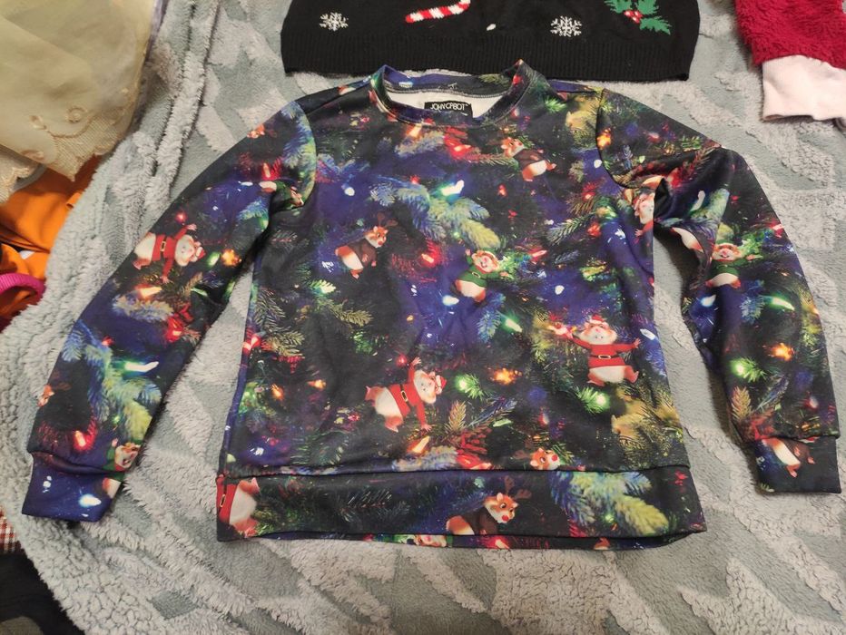 Кофта-толстовка,детская,подростковая, новогодний принт