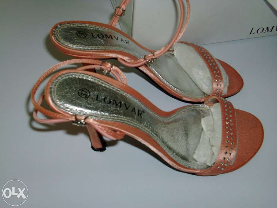 Sandálias cerimónia rosa coral