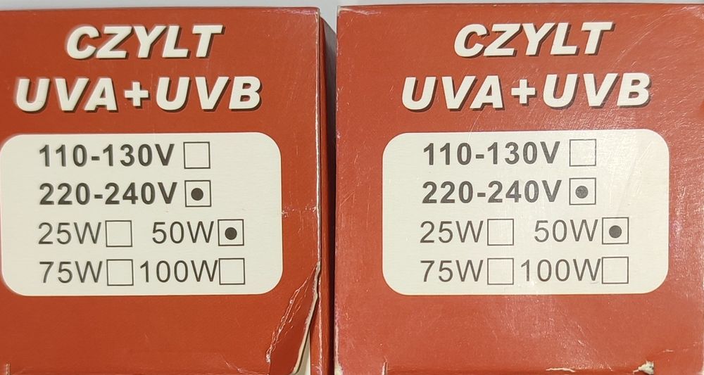 Лампа для рептилий UVA+UVB 3.0 мощностью 50 Вт,