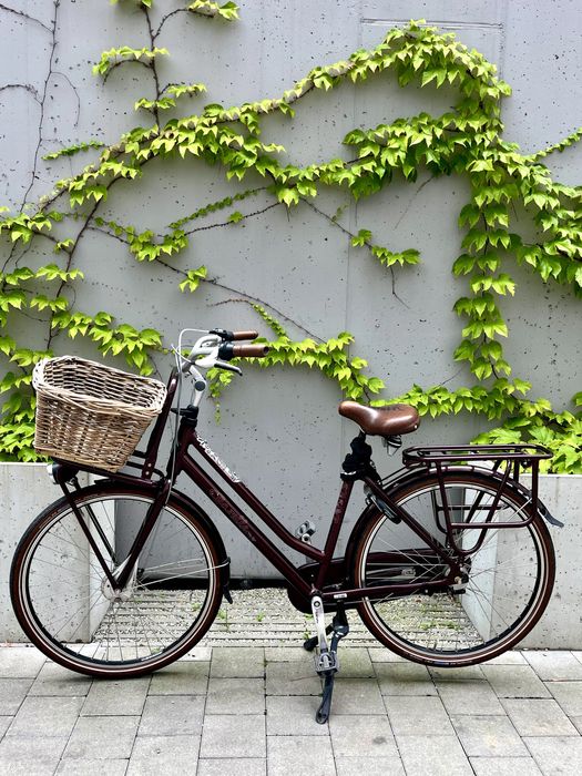 Rower miejski Gazelle Miss Grace Bordowy