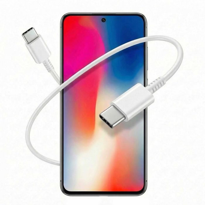 Ładowarka 25W USB-C + Kabel 1m do Samsung Xiaomi Pixel Motorola - NOWY ZESTAW