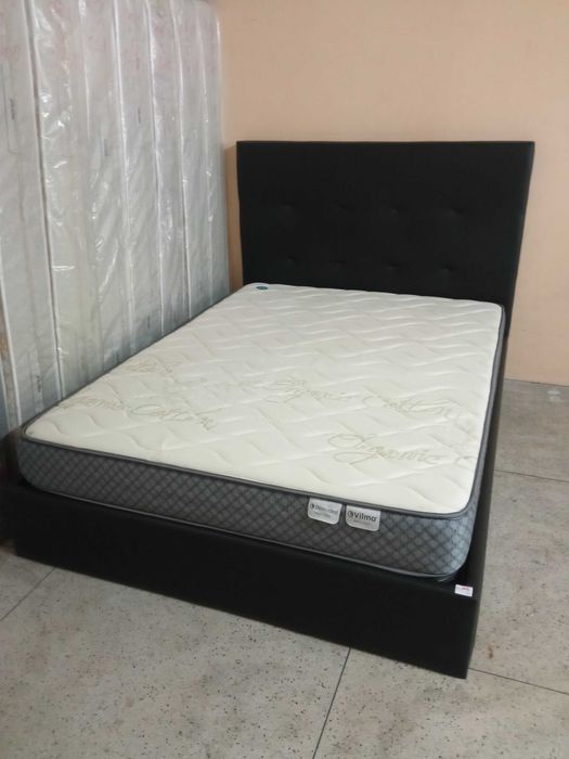 Cama casal estufada napel