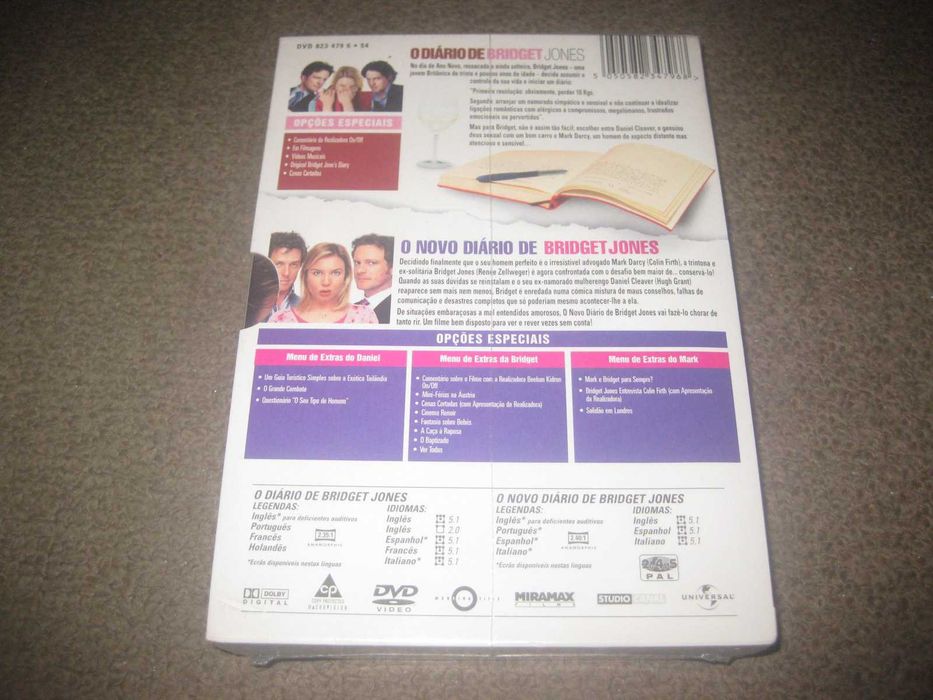 Pack "O Diário de Bridget Jones" C/Renée Zellweger/Com Box Arquivadora
