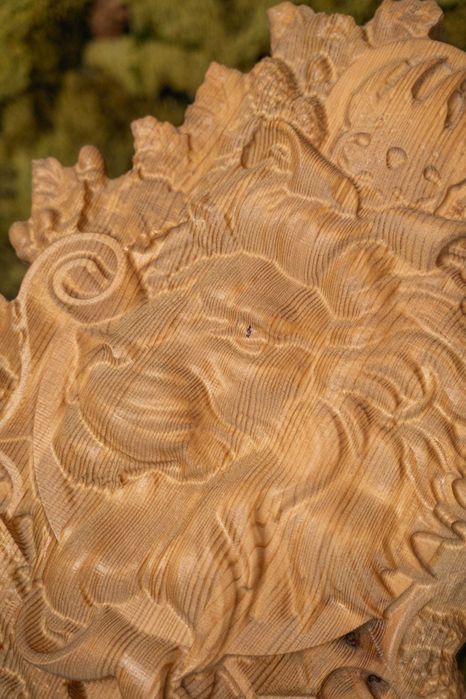 Obraz płaskorzeźba, obraz drewno, Lew, Jeleń, Niedźwiedź, Wilk, Bizon