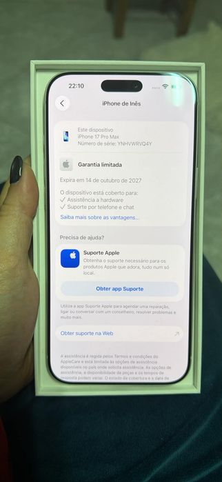Vendo iphone 17 pro max
Este só foi aberto e ligado para ver se estava tudo direitinho e poder confirmar garantia em foto da Apple