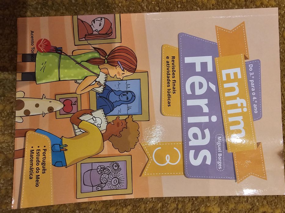 Livro de exercícios do 3 para o 4 ano.
Livro com exercícios.
Em bom es