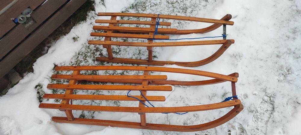 Sanki drewniane mocne