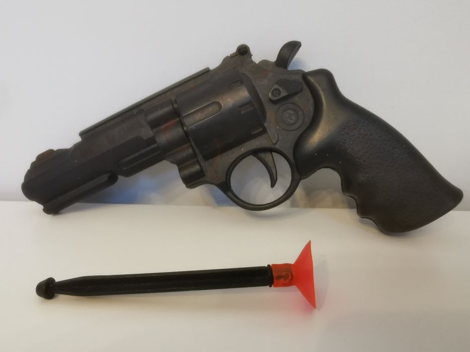 Zabawka rewolwer pistolet na strzałki dla dzieci