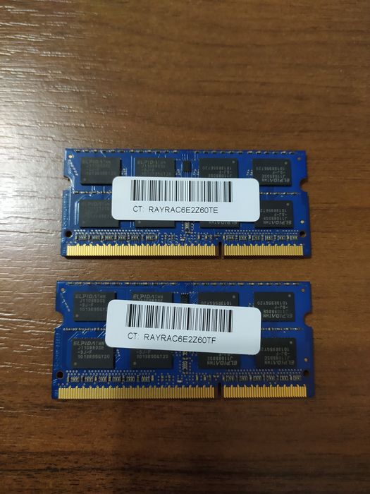 Оперативная память ELPIDA (Taiwan) EBJ41UF8BDS0-DJ-F (DDR3) 4GB (2+2)