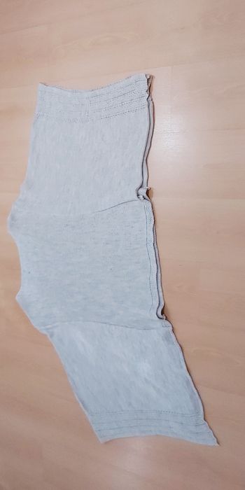 Poncho Creme em Malha