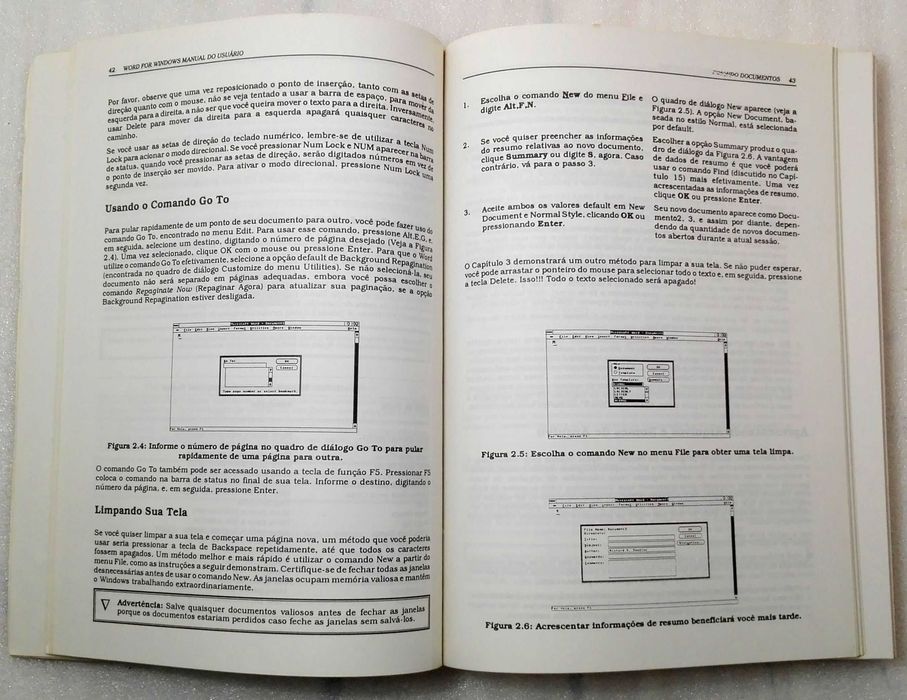 Livro Word for Windows - Manual Usuário