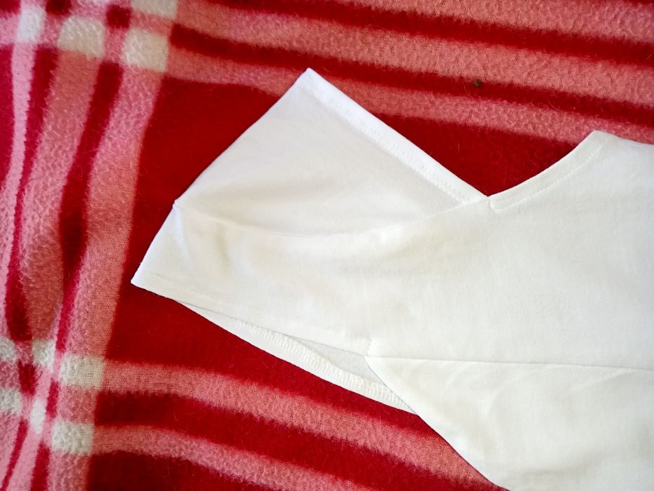 Майка топ білого кольору, бавовна