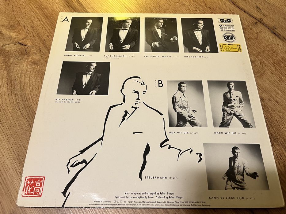 FALCO Junge Roemer winyl LP DMM 1 wyd. GiG Records 1984