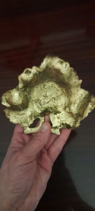 Folha de videira dourada em bronze