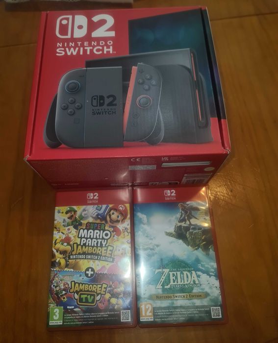 Nintendo switch 2 + dos jogos+ funda