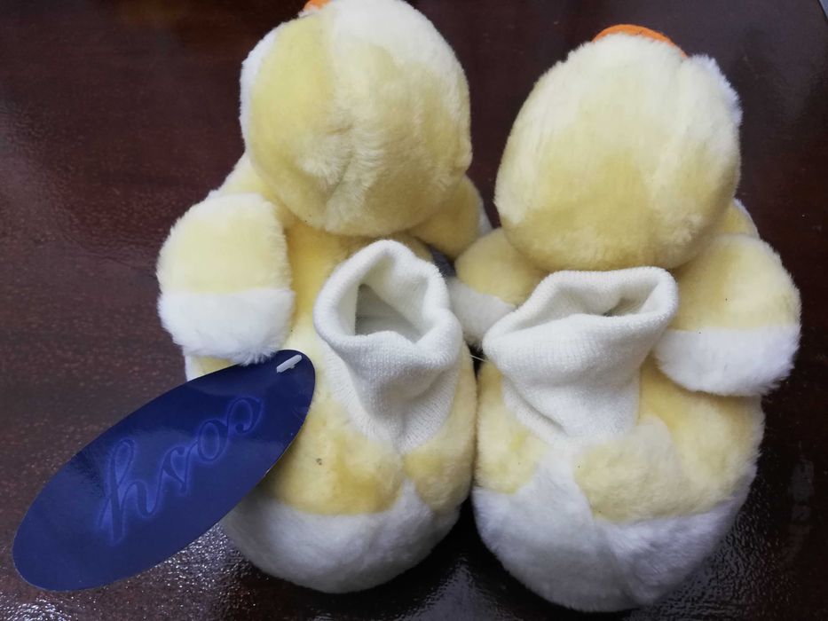 Pantufas criança vintage anos 80 nunca usadas