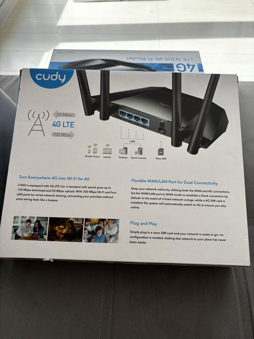 Router modem Cudy 4G LTE N300 Wi fi