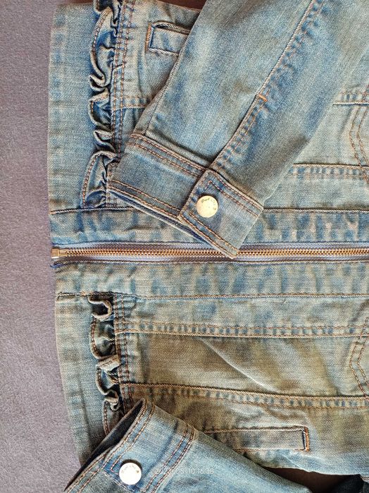 Katana bluza ramoneska dżinsowa kurtka Mayoral Chic 116 bdb