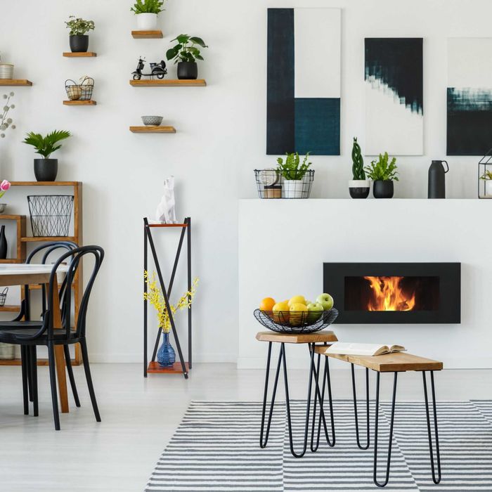 Stojak na kwiaty XL z 2 poziomami brązowy Relaxdays