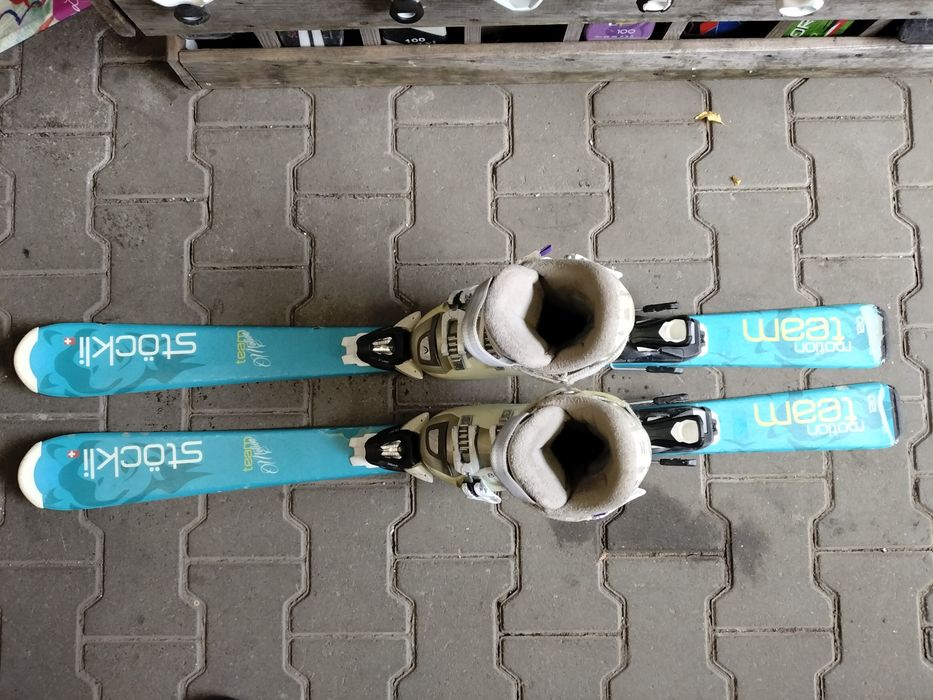 Komplet nart stockli team 120 cm z butami Head 23 cm eu 36