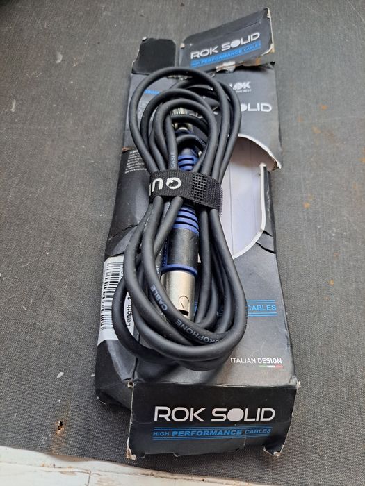 Cabo de Microfone XLR Rok Solid (Design Italiano) – Alta Performance