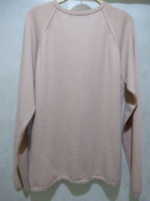 pudrowy róż kardigan, kaszmir    r. XL       BTFCPH