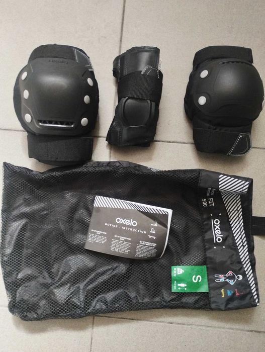 Oxelo proteções para patins/ trotinetes/ skates play preto
