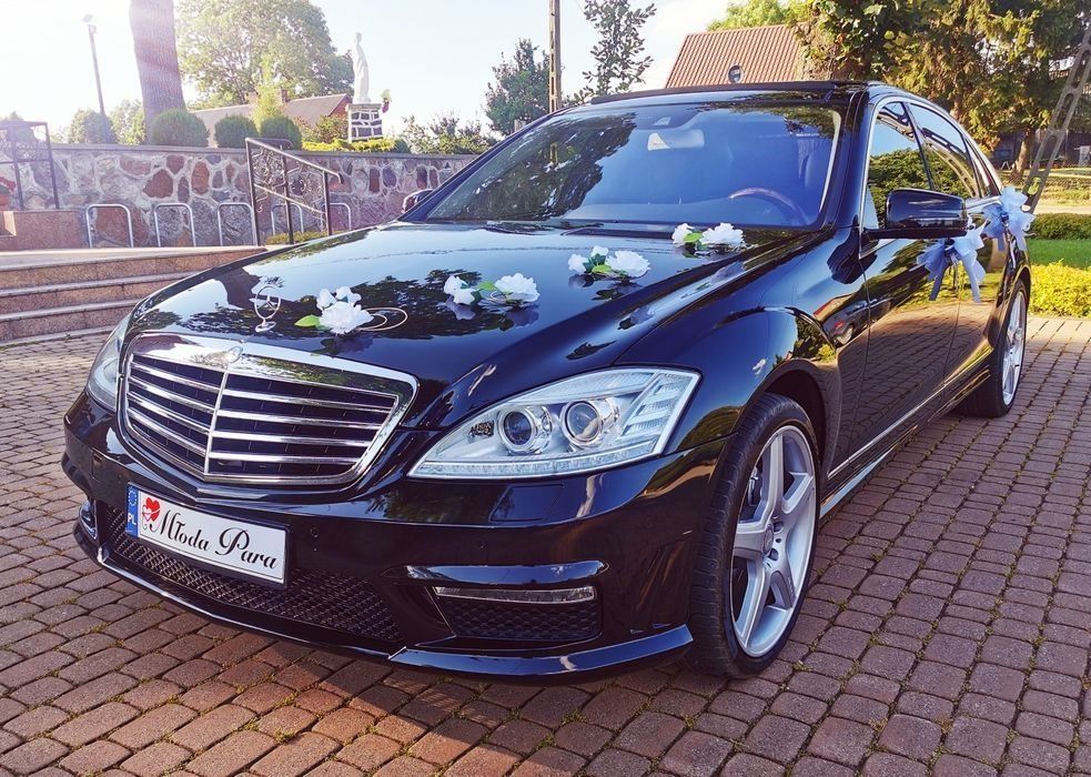 Mercedes S Klasa AMG Long do ślubu na wesele bal studniówka