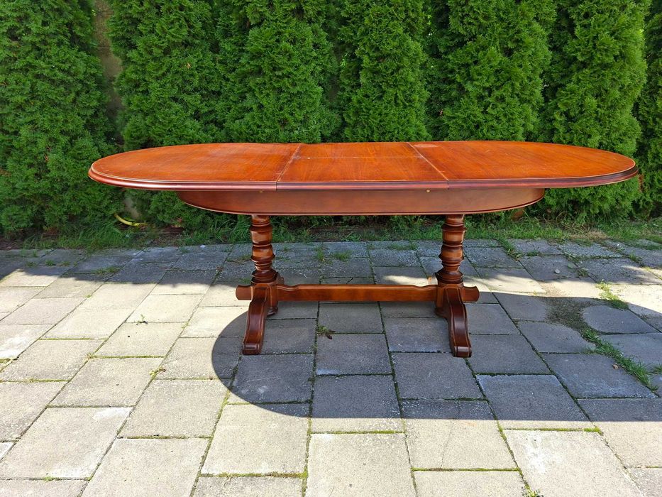 Stół rozkładany ciemny brąz