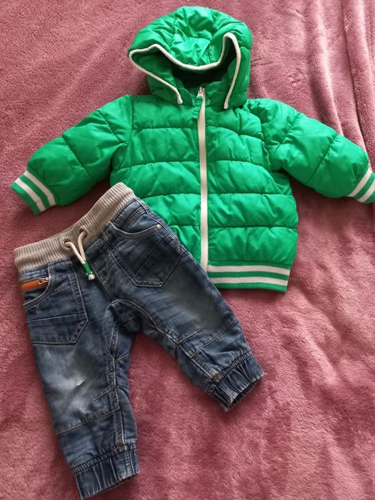 Куртка H&M дитяча, штани Next 6-9 міс