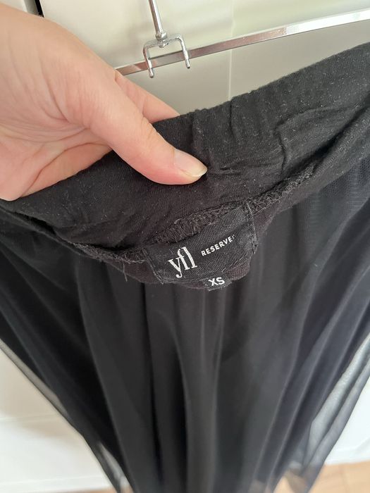 Spódnica midi maxi z siateczka elegancka lekka reserved xs 34