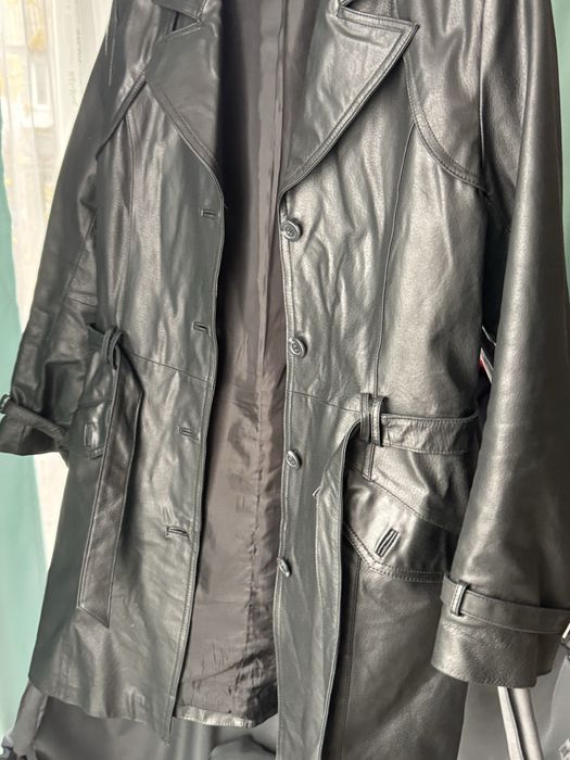 Шкіряний плащ. Натуральна шкіра. Р