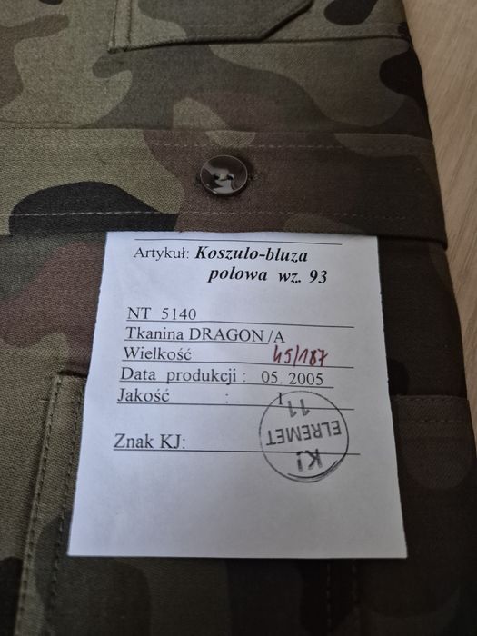 Koszulo bluza połowa wz 93
