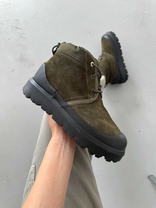 Уггі UGG Neumel Hybrid Khaki premium натуральні замша та овчина