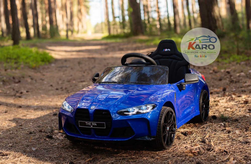 Auto Na Akumulator BMW M4 Pojazd coupe Dla Dzieci Światła Led Lakier