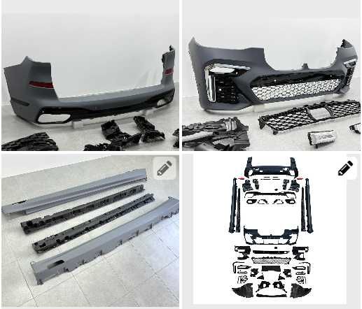 Kомплект обвеса M ПАКЕТ BMW X7 G07 2019-2022 бампер пороги обвес БМВ х7 г07 комплектом обвесы