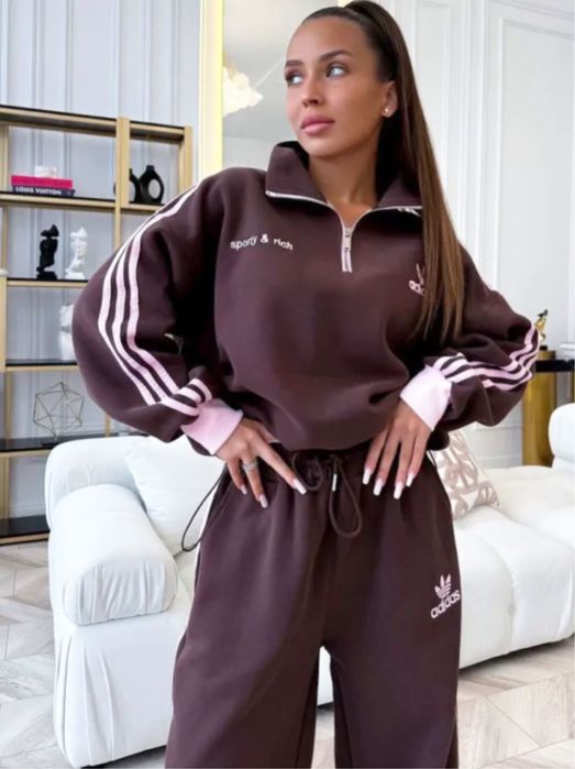 Dres damski ciepły spodnie bluza