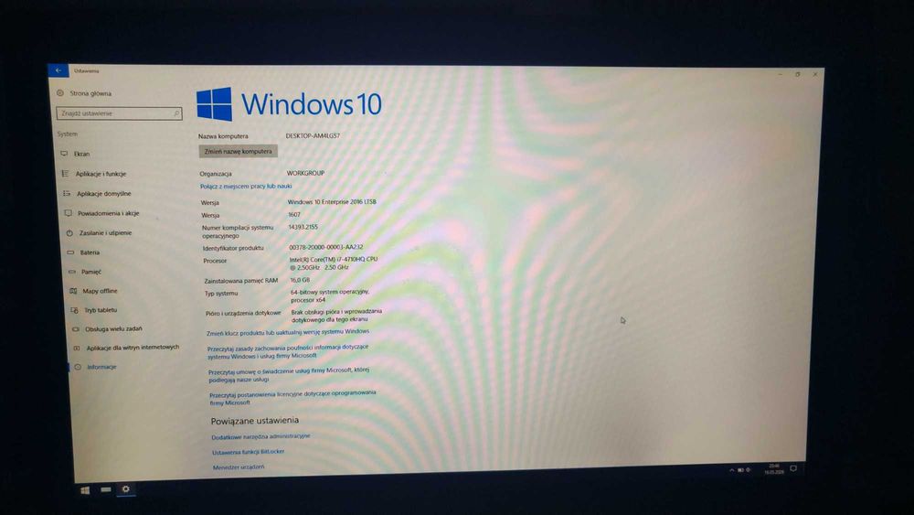 Laptop Lenovo Y70-70