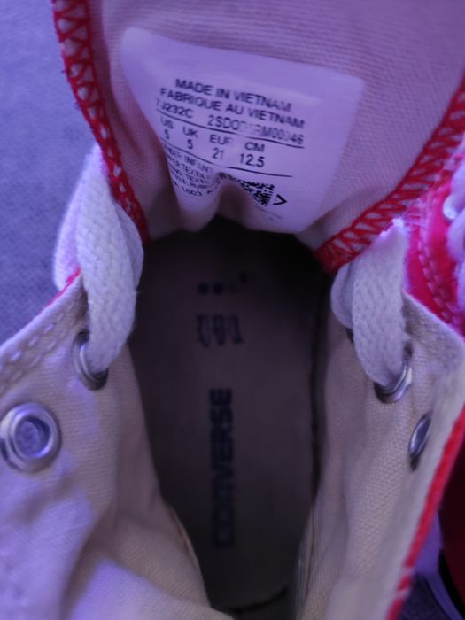 Sapatilhas Converse All Star Vermelhas (Bebé) - Tam. 21 - Originais